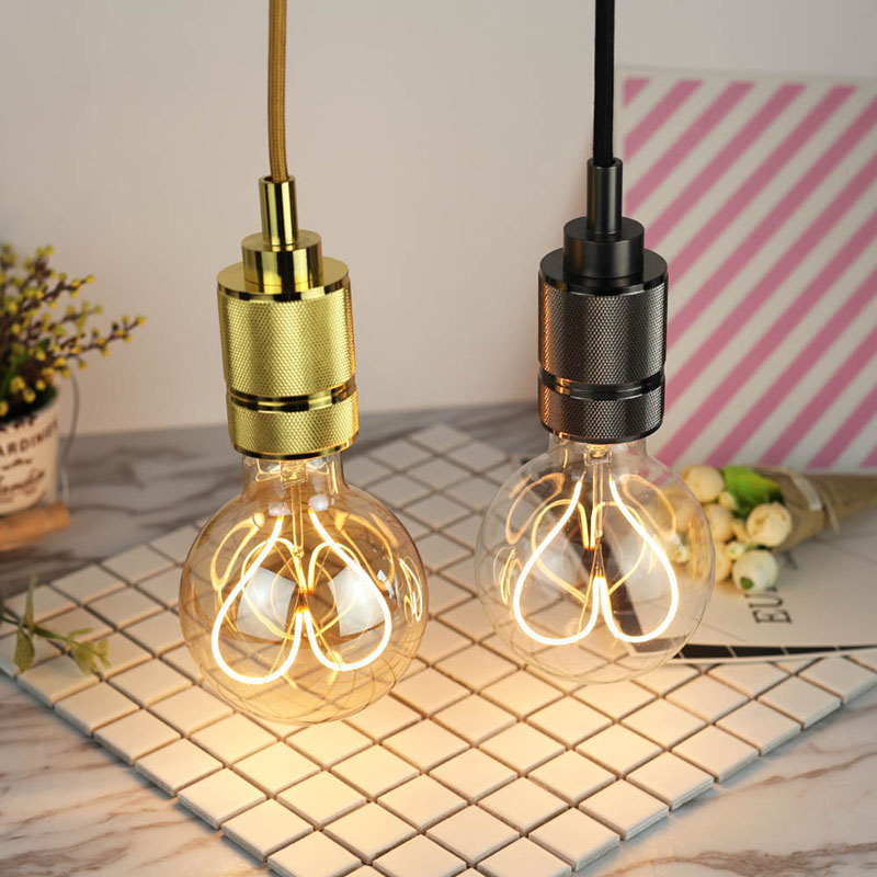Retro Edison Bulb LED Filament Heart G95 led wall Light Vintage Bulb E27 Industrial Decor For Home Incandescent Bulb Edison Lamp
